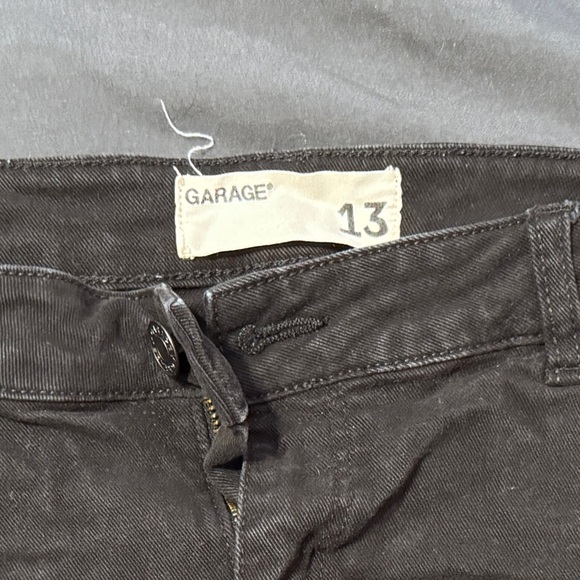 Black Denim Shorts - Picture 2 of 3